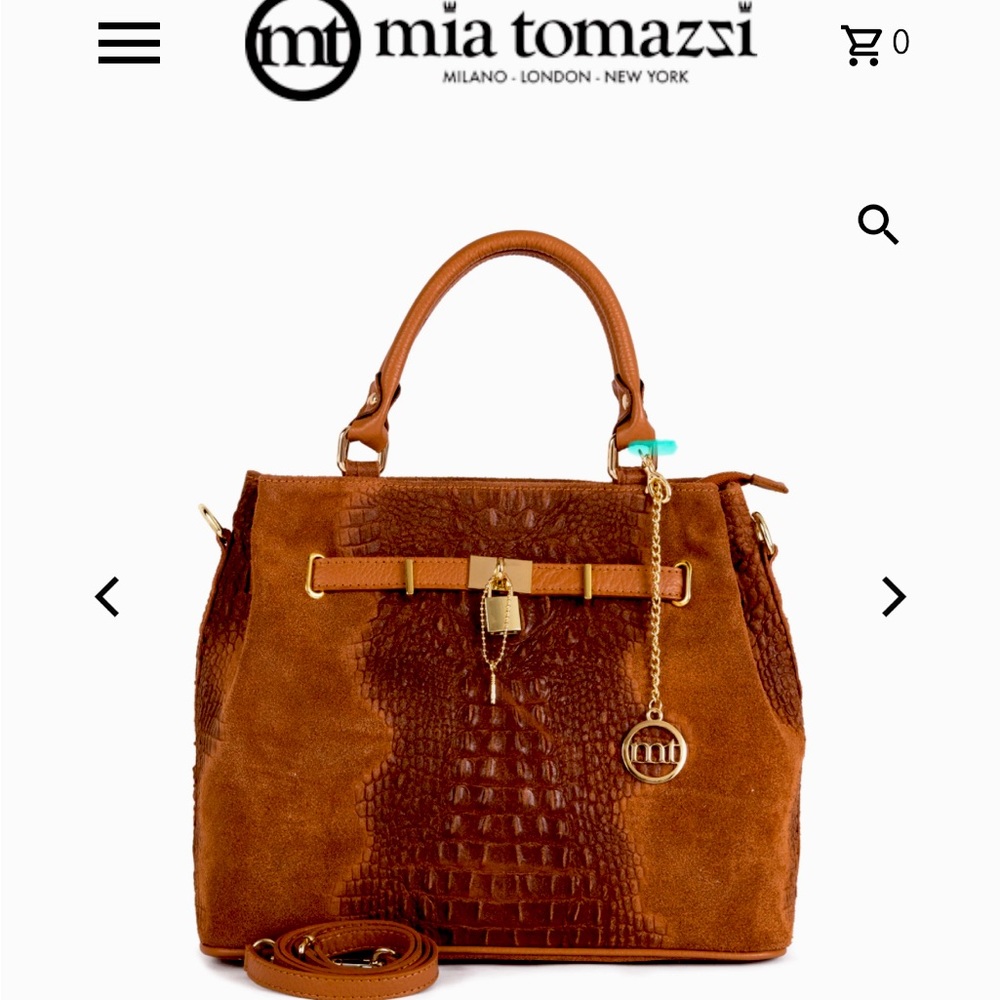 NWT MIA TOMAZZI purse,leather. 👜🦋